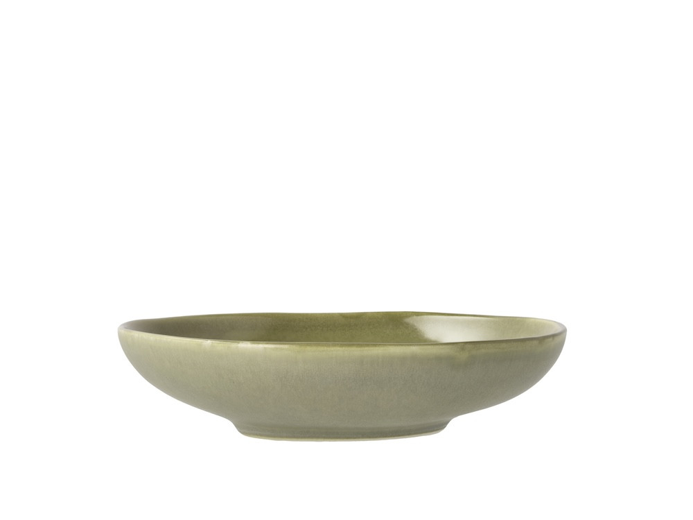 Kameninová těstovinová mísa Shoku Pure Green 21 cm