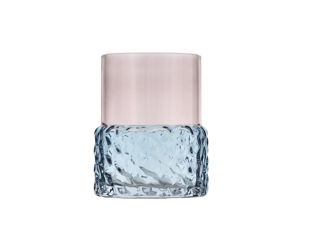Stojan na čajovou svíčku Styles Blue/Rose