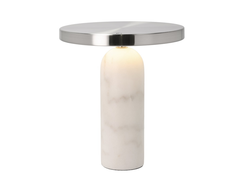 Stolní lampa Vilja White Marble 22,5x25 cm
