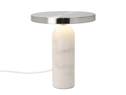 Stolní lampa Vilja White Marble 22,5x25 cm