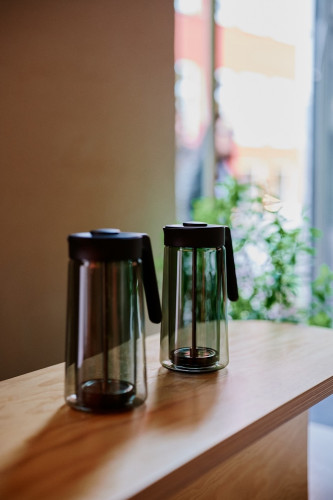 Dvoustěnný skleněný french press  Black 0,8 l