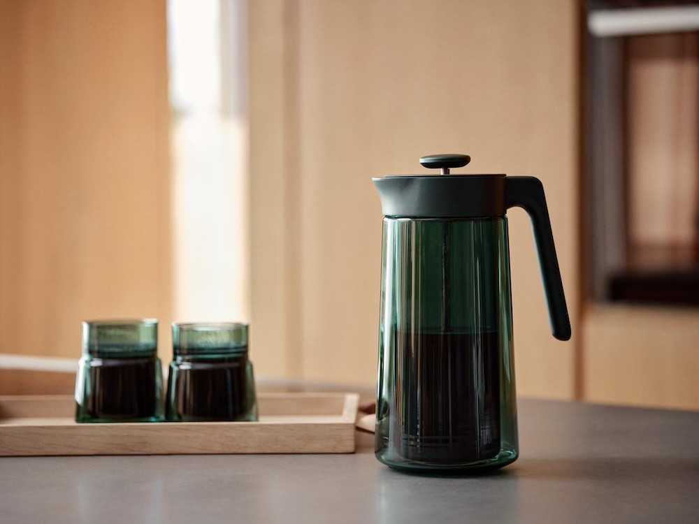 Dvoustěnný skleněný french press  Green 0,8 l