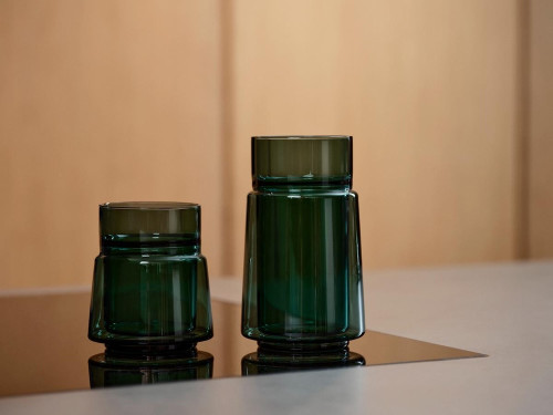 Dvoustěnná sklenice na americano Green 21 cl