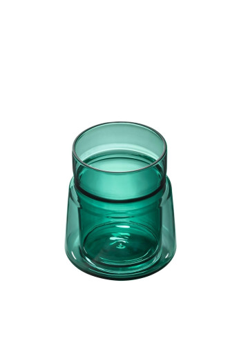 Dvoustěnná sklenice na latté Green 33 cl
