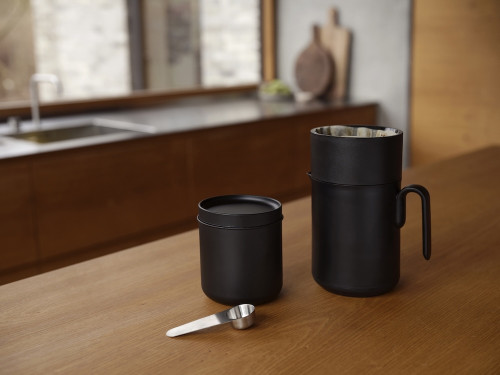 Dóza na kafe s lžičkou 1,1l Singles Black