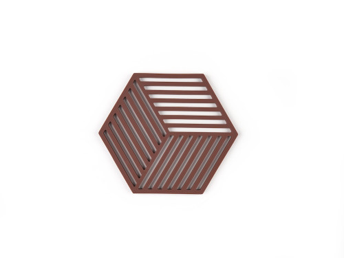 Silikonová podložka pod horké Hexagon Burgundy