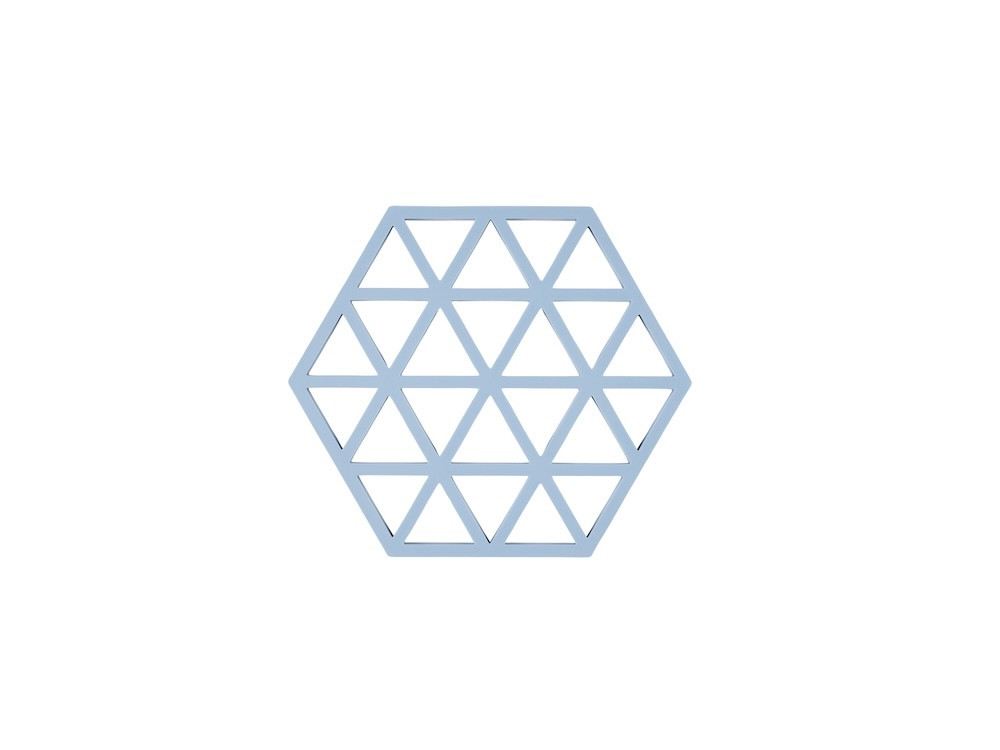 Silikonová podložka pod horké Triangles Blue