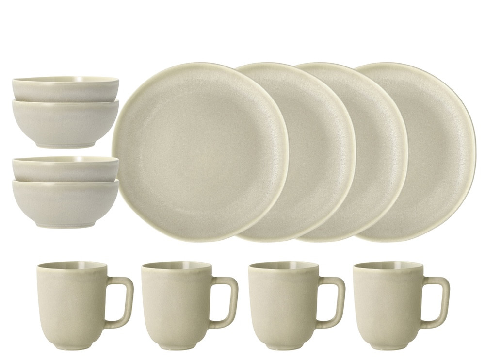 Sada nádobí Shoku Beige (12 ks)