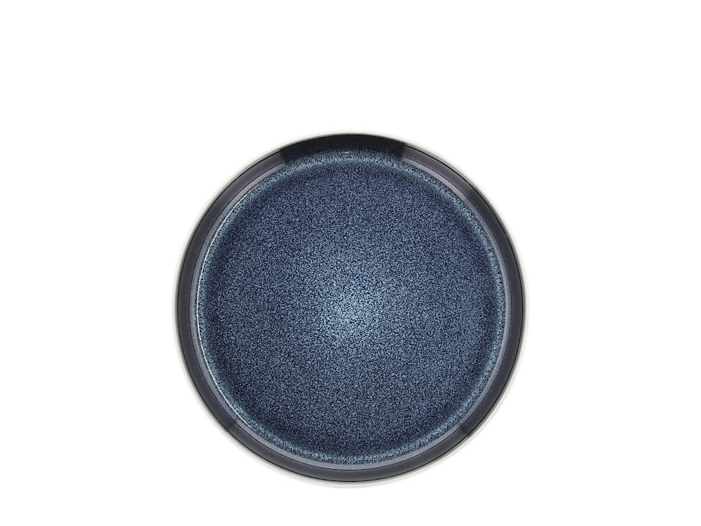 Kameninový dezertní talíř 21 cm White/Dark Blue