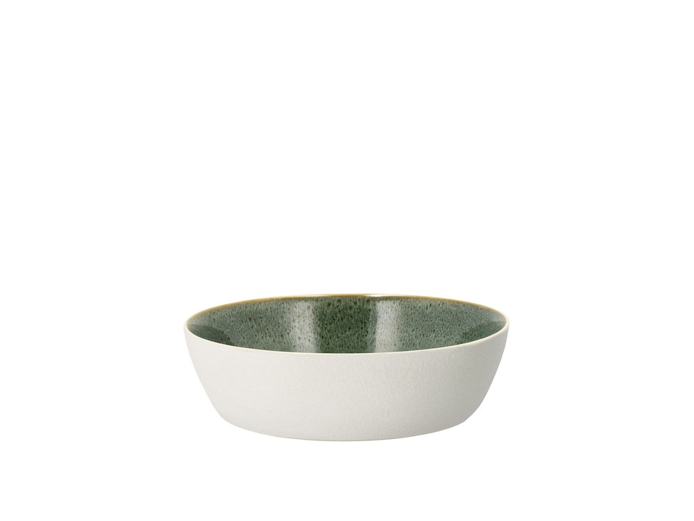 Kameninová miska na polévku 850 ml White/Green