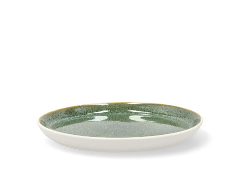 Kameninový dezertní talíř 21 cm White/Green