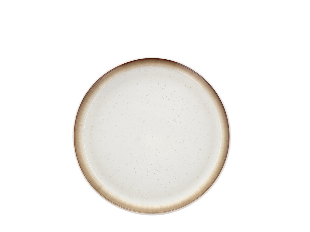 Kameninový dezertní talíř 21 cm White/Cream
