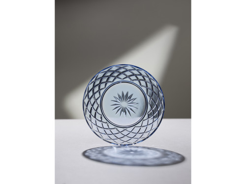 Skleněný talíř Sorrento 21 cm 4ks Blue