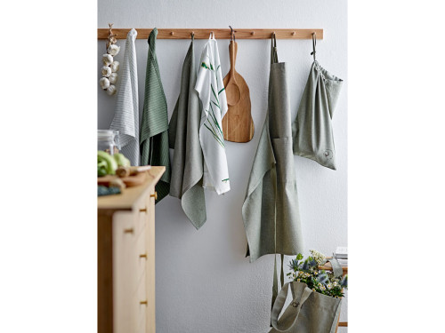 Kuchyňská utěrka 50x70 Olive/White (sada 2 ks)