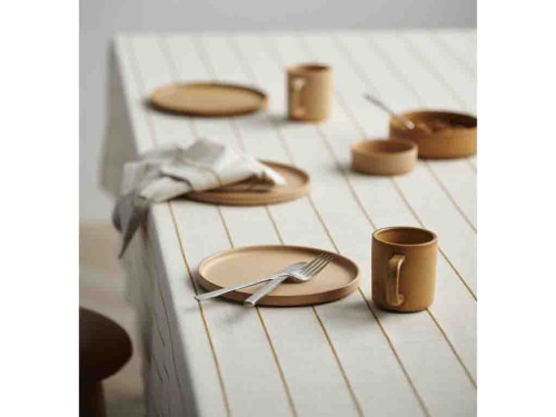 Kuchyňský ubrus 140x270 Line Offwhite/Gold