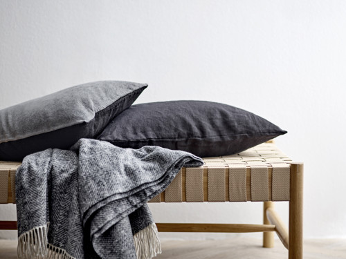 Povlak na polštář 40x60 Washed Chenille Black