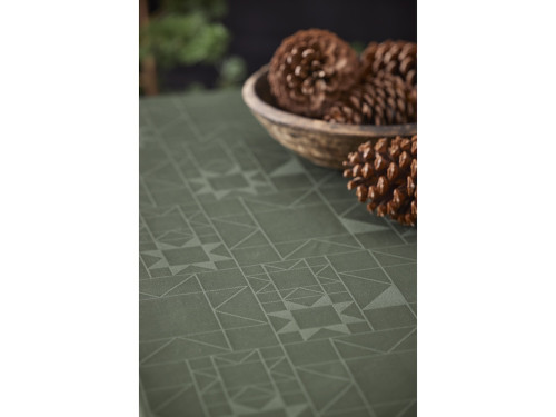 Kuchyňský ubrus ⌀180 cm Christmas Star Forest green