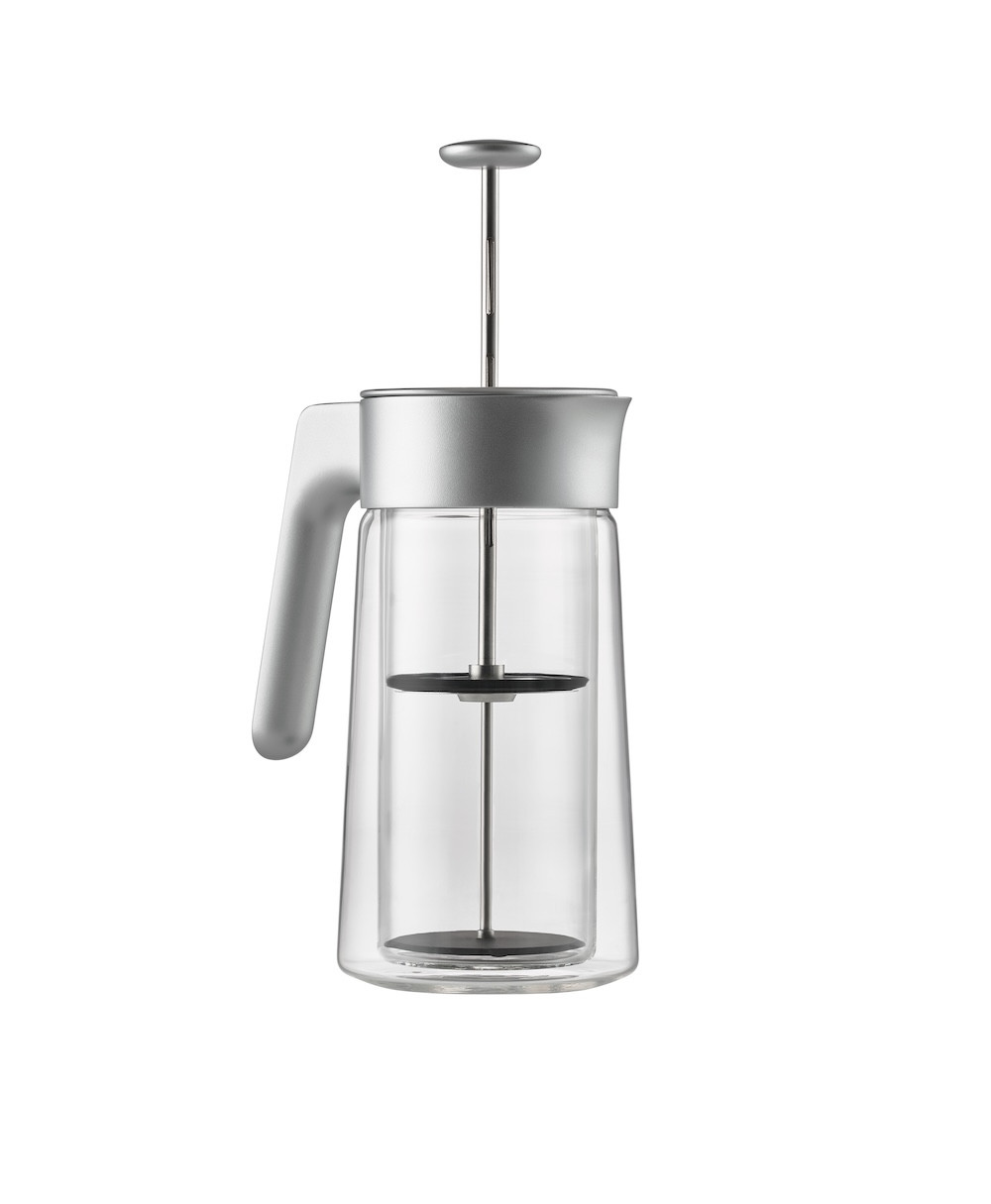 Dvoustěnný skleněný french press Silver 0,8 l