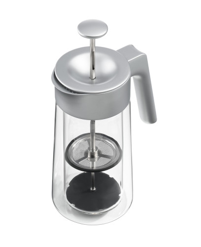 Dvoustěnný skleněný french press  Silver 0,8 l