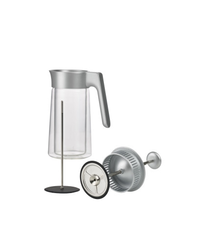 Dvoustěnný skleněný french press  Silver 0,8 l