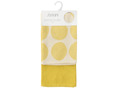 Kuchyňská utěrka 50x70 Bubbles (sada 2 ks) Yellow