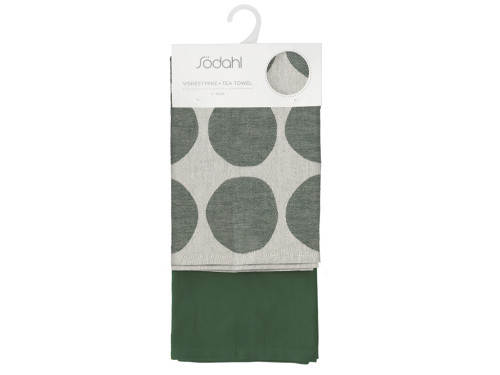 Kuchyňská utěrka 50x70 Bubbles (sada 2 ks) Pine green