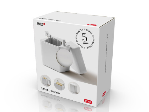 Box na skladování a krájení sýra Classic White