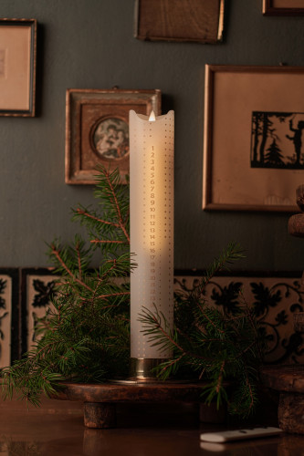 Sirius LED Adventní svíčka Sara Calendar Gold