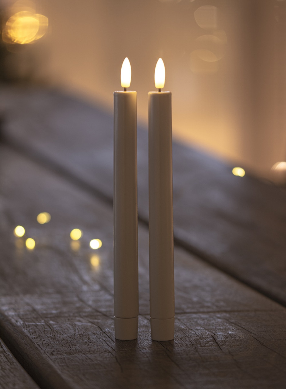 LED svíčka Sille Tall Exclusive White (sada 2 ks)