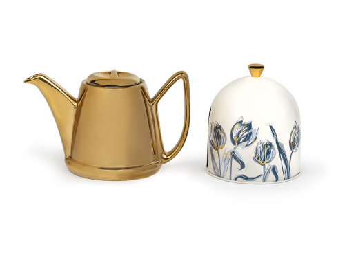 Konvička na čaj Cosy Manto Tulip 1.1L gold