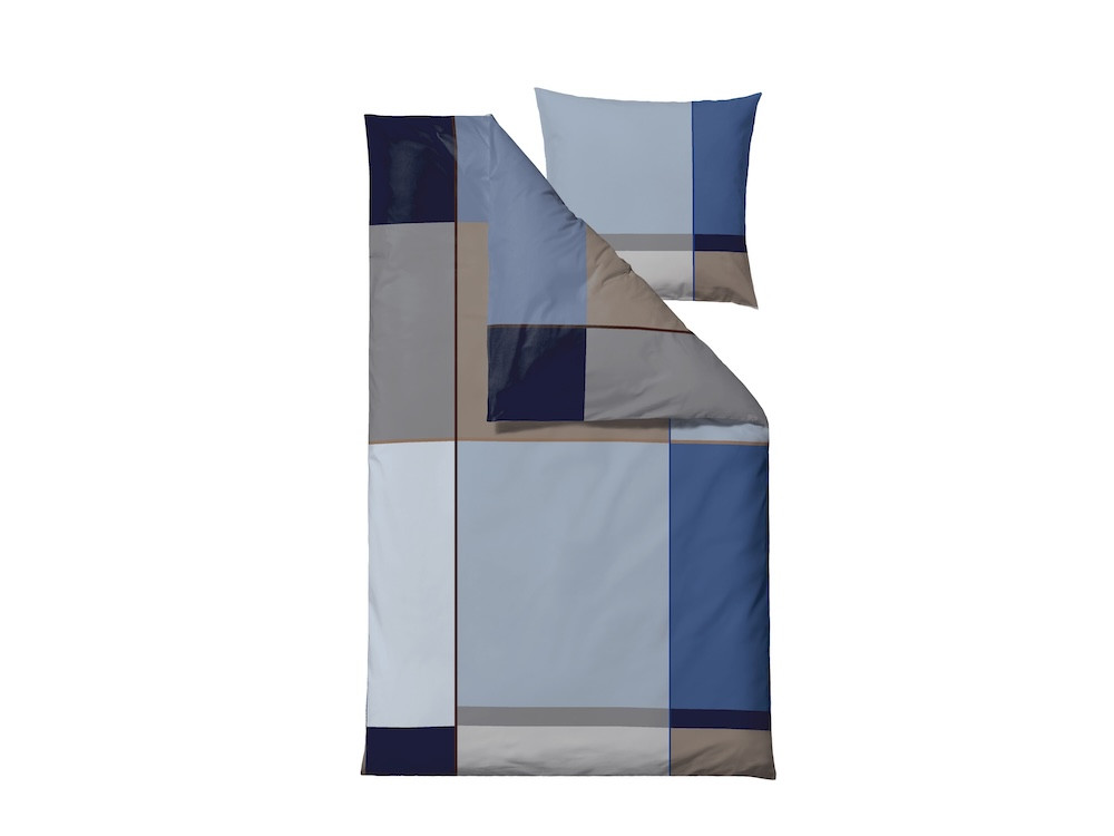 Bavlněné povlečení 140x200 Colour Block Blue