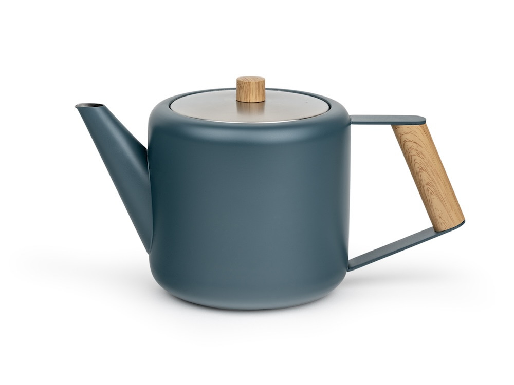 Dvoustěnná konvička na čaj Duet Boston 1,1L Blue