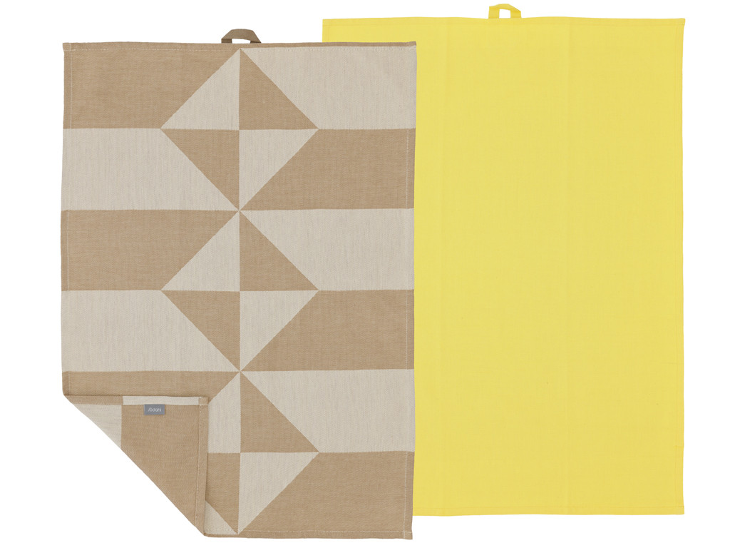 Kuchyňská utěrka 50x70 Twist (sada 2 ks) Warm Taupe