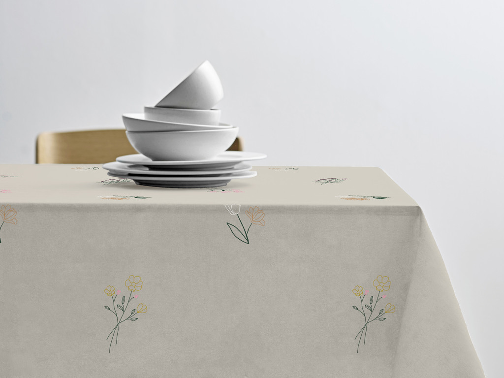 Kuchyňský ubrus ⌀180 cm Charm Beige