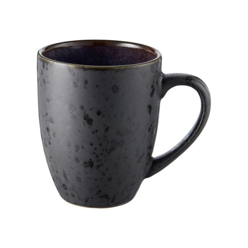 Kameninový hrnek s ouškem 30 cl Black/Dark Blue