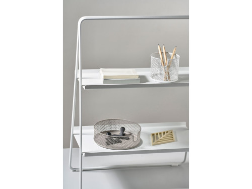 Kovová stojací police A-Table 75 cm White
